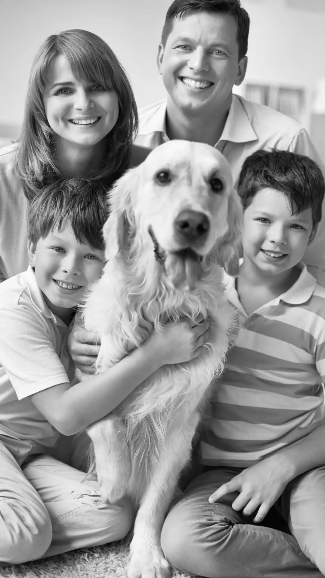 Symbolbild Familie mit Hund