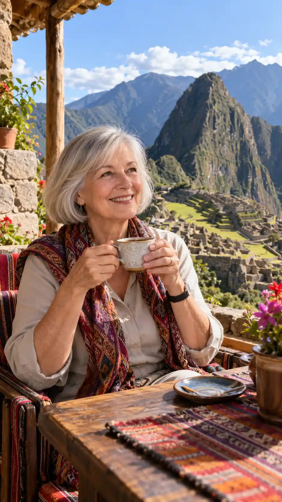 Retiree in Peru with access to public healthcare