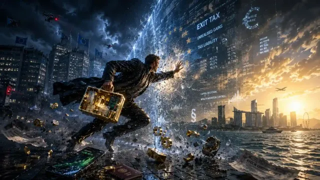 EU-Wegzugsteuer 2026: Die „imaginäre Mauer“ für dein Vermögen
