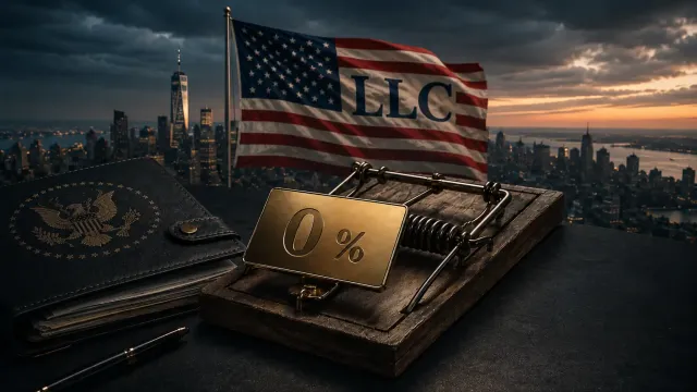 US-LLC-Falle: Wie dein Steuerwohnsitz die 0 % zerstören kann