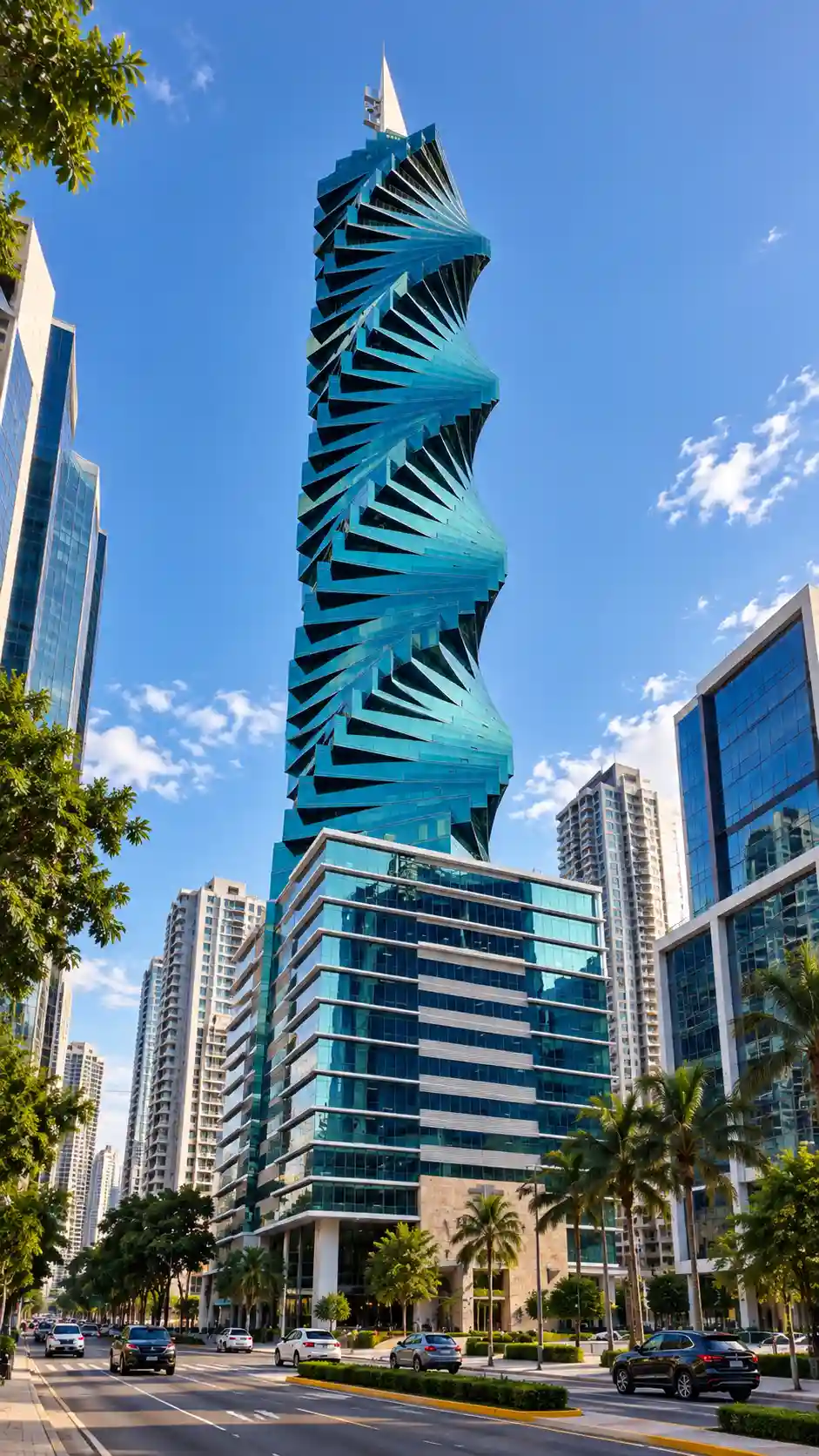 Business district of Panama City
